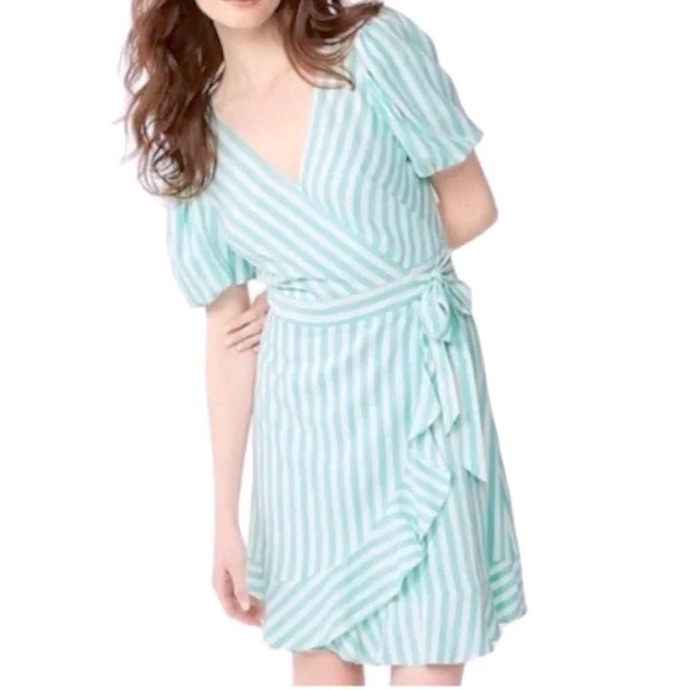 Draper James Striped Wrap Dress